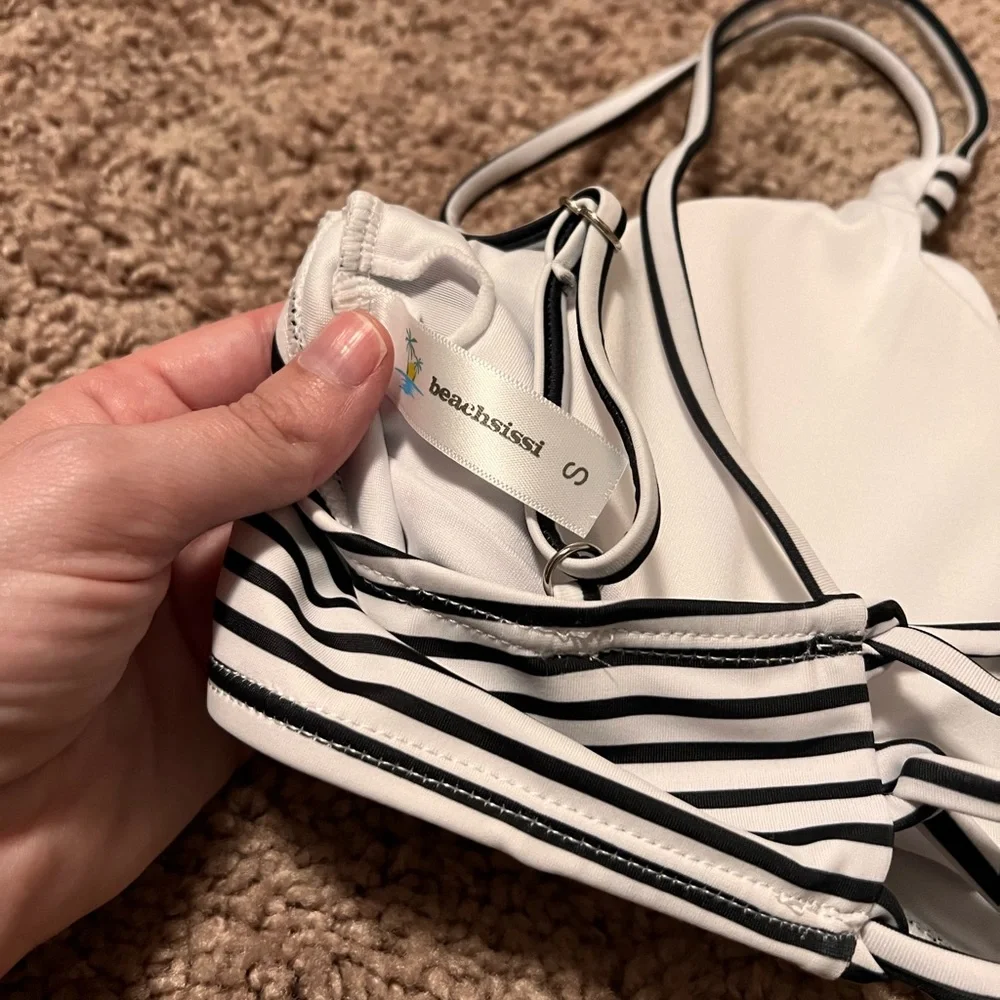 Womens Striped Bikini Top - Picture 4 of 5